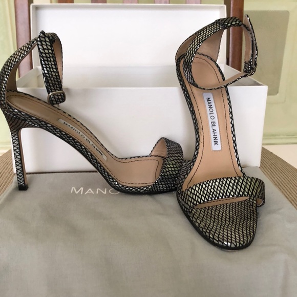 Manolo Blahnik Silverback Heels Worn Twice - Picture 6 of 7